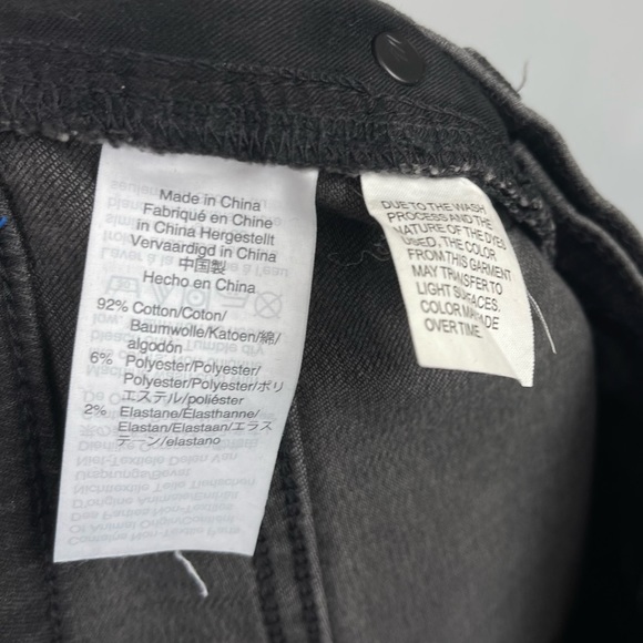 Madewell 9" High Rise Skinny Jeans in Black Sea Raw Hem Distressed Boho H2230 27 - Picture 13 of 16